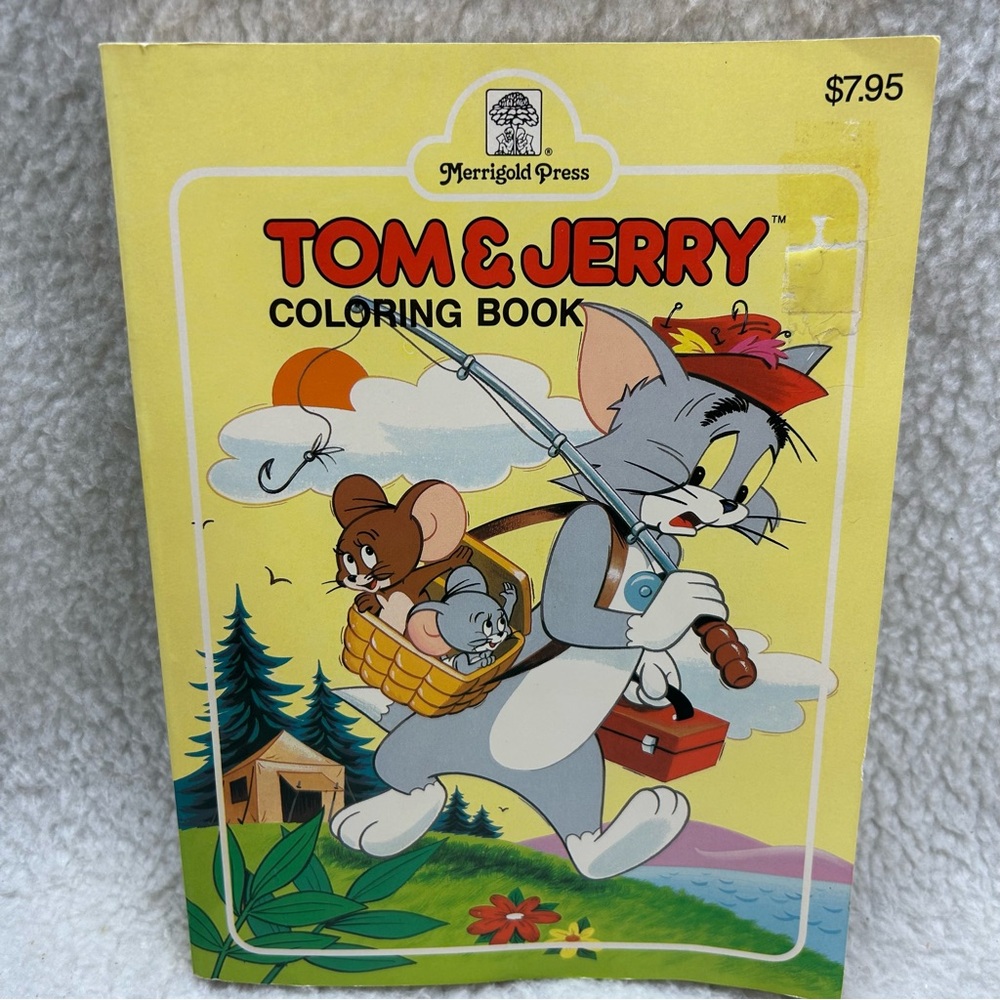 Tom & Jerry vintage fat coloringbook 1988 Merrigood Press book